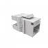 FEGLRJ6A-003-5 - CONECTOR RJ-45 GIGALAN CAT.6A  90/180G BRANCO (CAIXA COM 24) T568A/T568 FEMEA - 35080121 - LIGHTERA