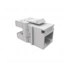 FEGLRJ6A-003-5 - CONECTOR RJ-45 GIGALAN CAT.6A  90/180G BRANCO (CAIXA COM 24) T568A/T568 FEMEA - 35080121 - LIGHTERA