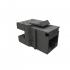 FEGLRJ6A-004-5 - CONECTOR RJ-45 GIGALAN CAT.6A  90/180G PRETO (CAIXA COM 24) T568A/T568 FEMEA - 35080123 - LIGHTERA
