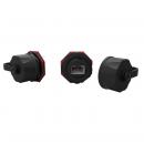 FEINRJ5E-001-6 - CONECTOR RJ-45 MULTILAN CAT.5E  IP67 PRETO T568A/T568 FEMEA BLINDADO - 35050216 - LIGHTERA