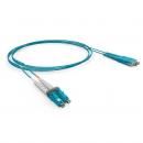 FETLCDO4-003-0 - CORDAO OPT. CON. MULTIMODO OM4 (50/125) 2F DUPLEX SC-UPC/LC-UPC 5,0M LSZH ACQUA - 33001315 - LIGHTERA