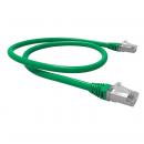 FEGGPC6A-011-0 - PATCH CORD GIGALAN GREEN CAT.6A F/UTP (BLINDADO) 1,5M VERDE LSZH - 35085402 - LIGHTERA