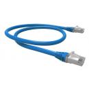 FEGGPC6A-026-0 - PATCH CORD GIGALAN GREEN CAT.6A F/UTP (BLINDADO) 5,0M AZUL  LSZH - 35085426 - LIGHTERA