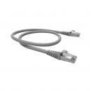 FEGGPC6A-027-0 - PATCH CORD GIGALAN GREEN CAT.6A F/UTP (BLINDADO) 5,0M CINZA LSZH - 35085048 - LIGHTERA