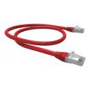 FEGLPC6A-013-0 - PATCH CORD GIGALAN CAT.6A F/UTP (BLINDADO) 0,5M VERMELHO CM - 35085001 - LIGHTERA