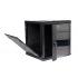 DNMTMRDV-005-0 - MINI RACK 19POL DESMONTAVEL PORTA VIDRO 12U 600 X 600 PRETO S/ GUIAS - DN-MRDV-12-60.59PT - D-NET