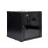 DNMTMRDV-005-0 - MINI RACK 19POL DESMONTAVEL PORTA VIDRO 12U 600 X 600 PRETO S/ GUIAS - DN-MRDV-12-60.59PT - D-NET