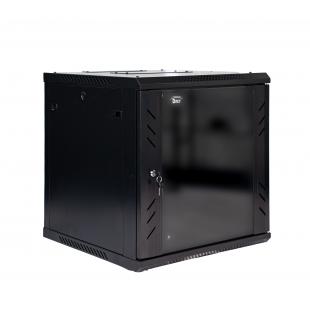 DNMTMRDV-001-0 - MINI RACK 19POL DESMONTAVEL PORTA VIDRO 6U 600 X 600 PRETO S/ GUIAS - DN-MRDV-6-60.59PT - D-NET