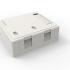 FEFASBNB-003-0 - CAIXA DE SUPERFICIE NAO BLINDADA  (TOMADA) 2P BEGE - 35050259 - LIGHTERA