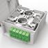 FETLDWMD-001-0 - DIO BW12 MODULO BASICO COM BANDEJA ARTICULADA PAREDE 12F CINZA - 35260276 - LIGHTERA