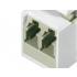 FETLAKFK-004-0 - ADAPTADOR OPTICO P/ FURO KEYSTONE LC-PC DUPLEX  HOUSING BRANCO (1 UN) - 35050279 - LIGHTERA