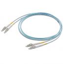FETLCDO4-002-0 - CORDAO OPT. CON. MULTIMODO OM4 (50/125) 2F DUPLEX SC-UPC/LC-UPC 2,5M LSZH ACQUA - 35200770 - LIGHTERA