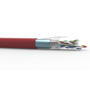 FEGLCC06-002-0 - CABO TRANSM. DADOS GIGALAN CAT.6 F/UTP (BLINDADO) 23 AWG X 4P VERMELHO CM - 23360001 - LIGHTERA