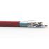 FEGLCC06-002-0 - CABO TRANSM. DADOS GIGALAN CAT.6 F/UTP (BLINDADO) 23 AWG X 4P VERMELHO CM - 23360001 - LIGHTERA