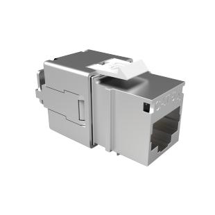 FEGLRJ6A-008-6 - CONECTOR RJ-45 GIGALAN CAT.6A  PRATA T568A/T568 FEMEA BLINDADO - 35080100 - LIGHTERA