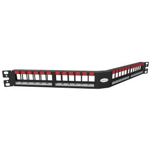 FEFAPPDS-003-0 - PATCH PANEL DESCARREGADO  19 POL/1U  24 PORTAS ANGULAR - 35050808 - LIGHTERA