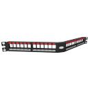FEFAPPDS-003-0 - PATCH PANEL DESCARREGADO  19 POL/1U  24 PORTAS ANGULAR - 35050808 - LIGHTERA