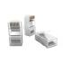FEMLRJ5E-002-8 - CONECTOR RJ-45 MULTILAN CAT.5E  CABO SOLIDO CRISTAL (PCT 50 PC) MACHO BLINDADO - 35050384 - LIGHTERA