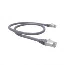 FEGGPC6A-010-0 - PATCH CORD GIGALAN GREEN CAT.6A F/UTP (BLINDADO) 1,5M CINZA LSZH - 35085046 - LIGHTERA
