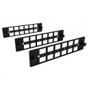 FETLPPML-002-0 - PATCH PANEL MODULAR LGX NO BLINDADA 6 POSICOES PARA RJ-45 FEMEA (PCT COM 3 PC) - 35050821 - LIGHTERA