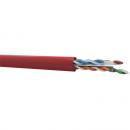 FEMLCC06-003-2 - CABO TRANSM. DADOS MULTILAN CAT.6 U/UTP 24 AWG X 4P VERMELHO CM CX 305M - 23400216 - LIGHTERA